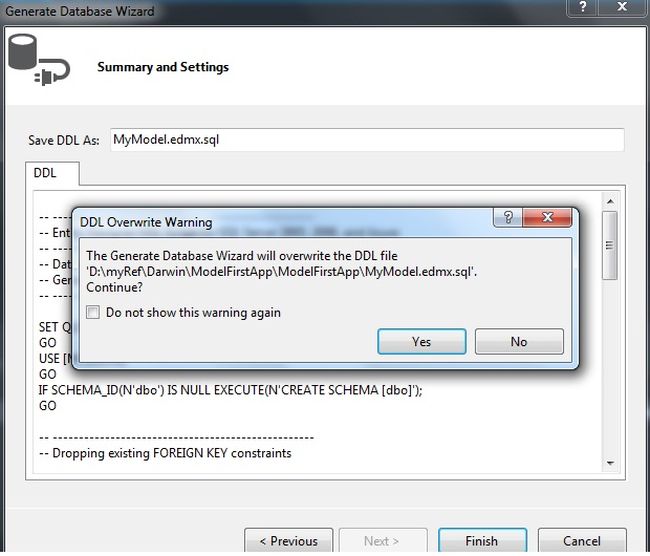 execute the file again